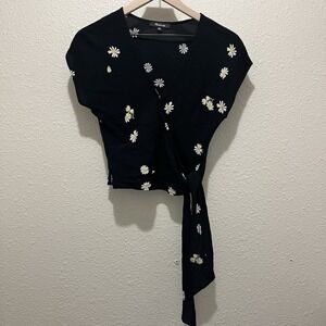 Madewell Daisy‎ Daydream Tie Wrap Top Women's Size XS Boho Floral Print
